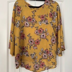 Papermoon Yellow Floral Blouse